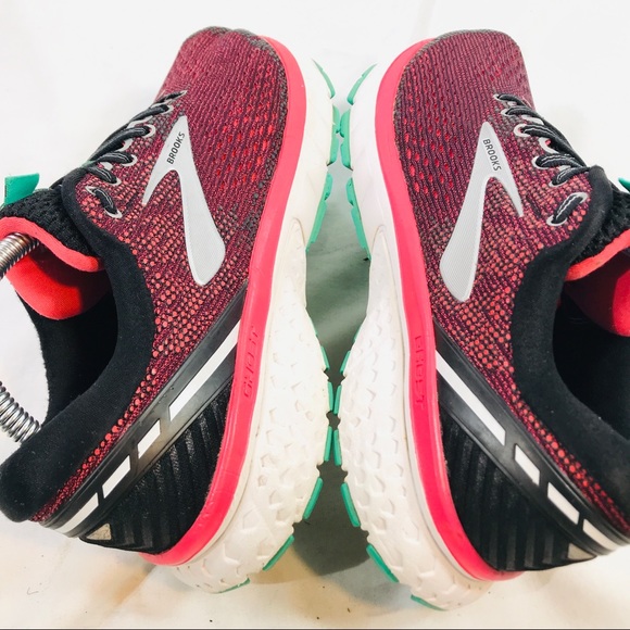 Brooks Ghost 11 Women’s Size 8.5 B Pink Black Aqua Athletic Running Shoes. - Picture 10 of 11